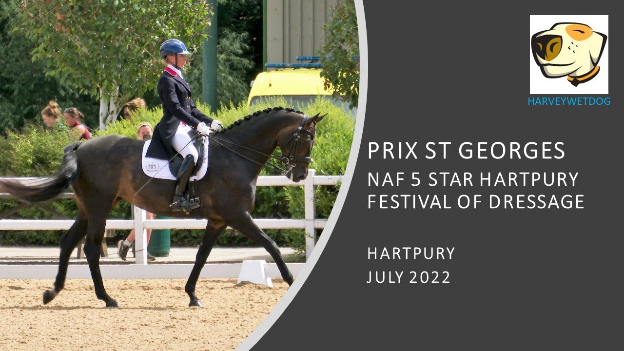Becky Edwards + Dita Von Teese PSG: PREMIER LEAGUE DRESSAGE TEST HARTPURY 2022
