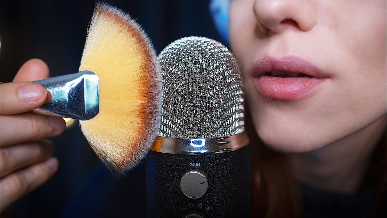 ASMR SVENSKA - rambling + borstar mikrofonen (mic brushing)