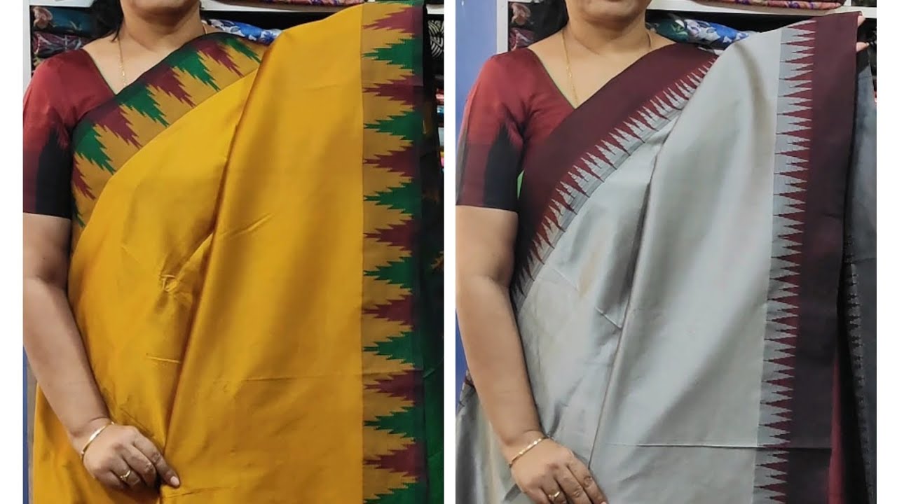 ELEGANT KORVAI BORDER SEMI SOFT SILK SAREES, WATSP 6381706202, 9659742600,#youtubeviral#korvaipattu