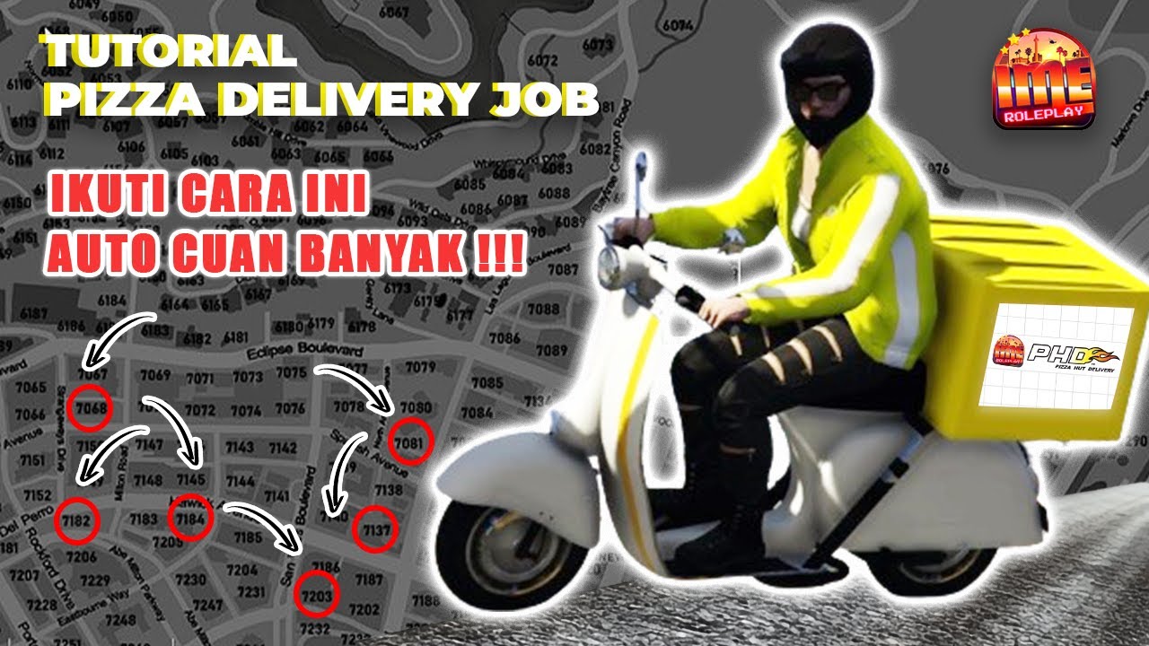 DAY 4 | CARA CEPAT KERJA TUKANG ANTAR PIZZA AGAR LEBIH MUDAH DAN CUAN BANYAK DI IME ROLEPLAY
