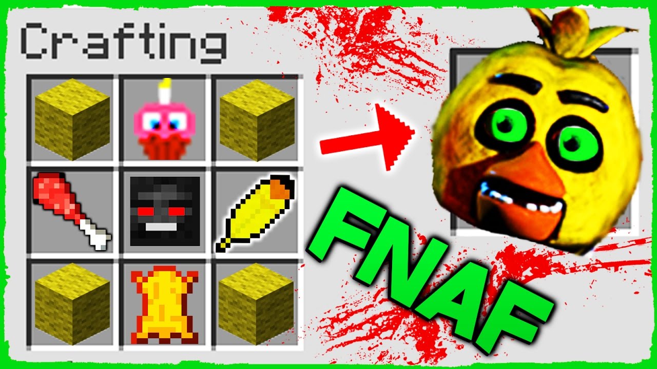 Minecraft FNAF - How to Summon CHICA in a Crafting Table!
