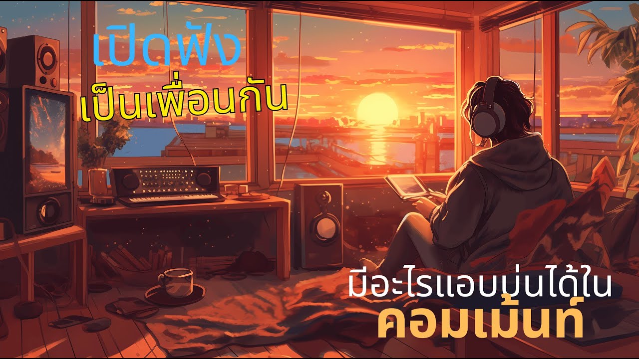 Lofi | เพลงชิลเปิดยาว ฟังเพลิน ทำงาน พักผ่อน ในห้องที่ฝนตก
