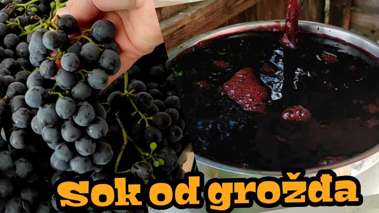 Sok od grožđa bez konzervansa! BOGATO VITAMINIMA❗Za krvnu sliku i imunitet. #4k