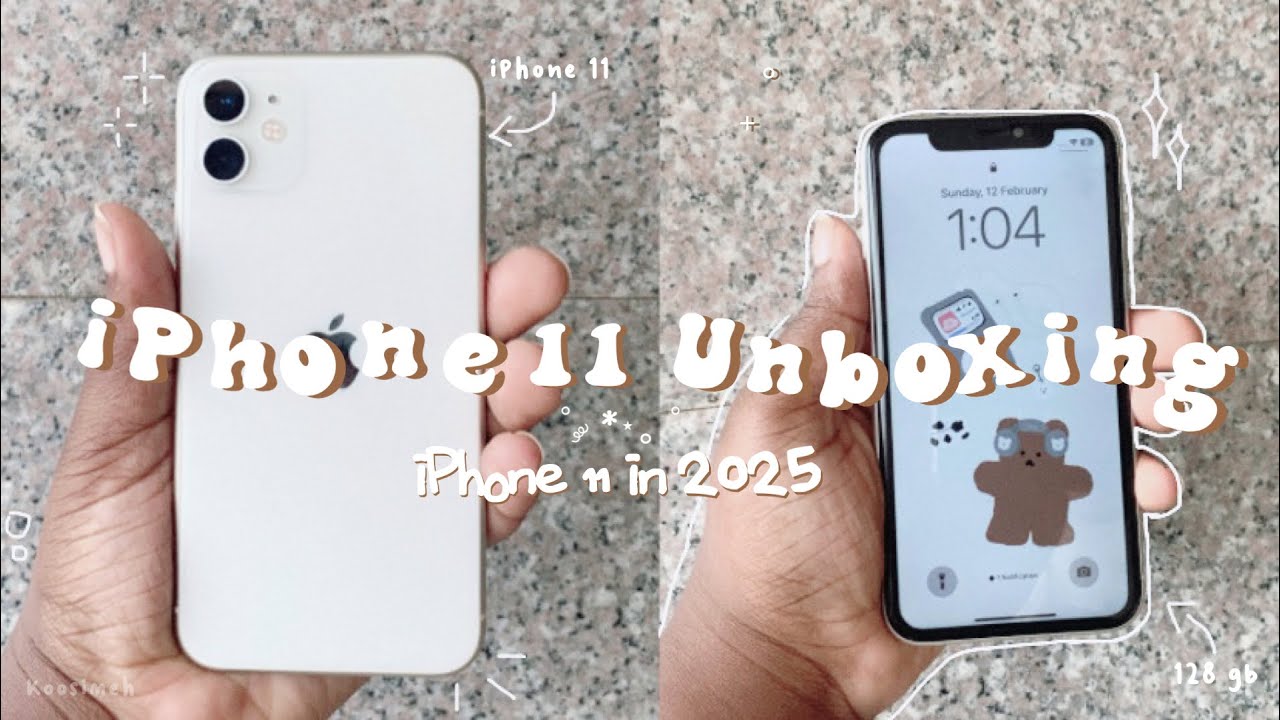 iPhone 11 unboxing🤍 (white) iPhone 11 in 2025 + what’s on my iPhone