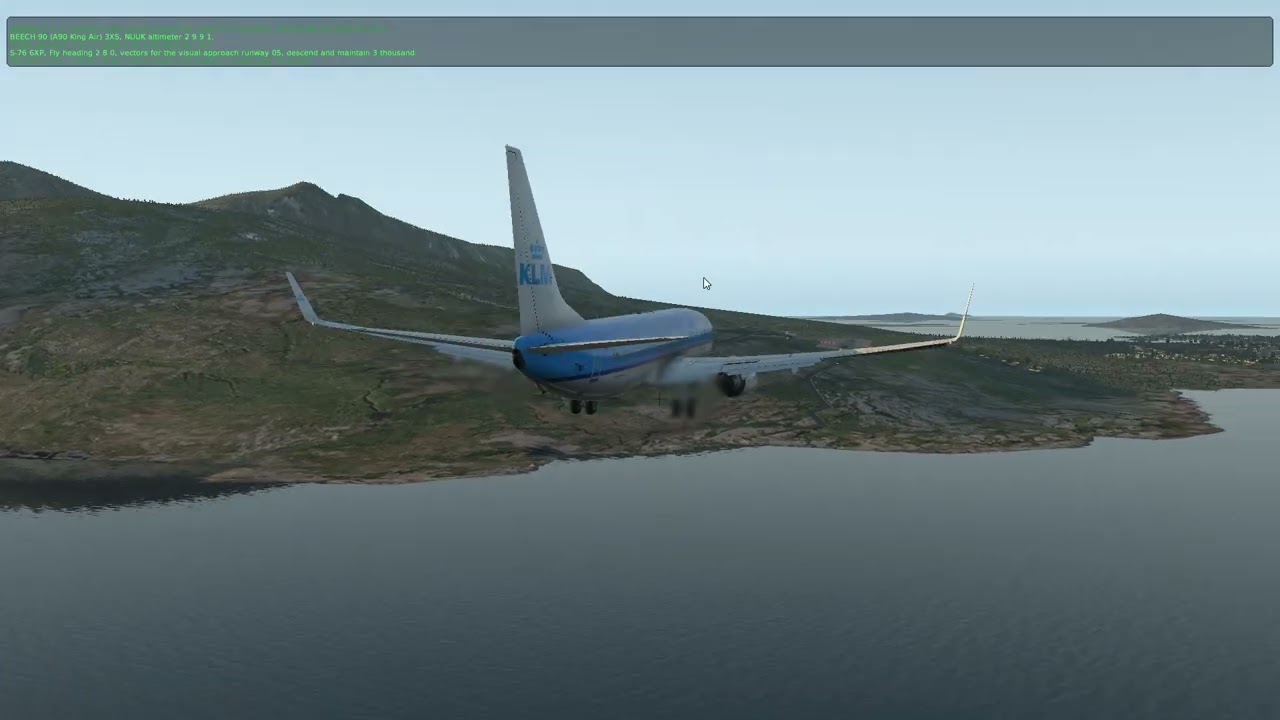 Nuuk X-plane 11 landing