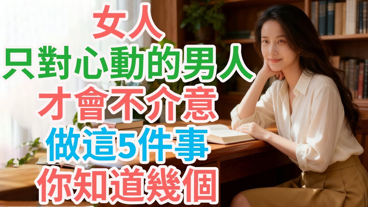 「女人只對心動的男人，才會不介意做這5件事，你知道幾個？」| 