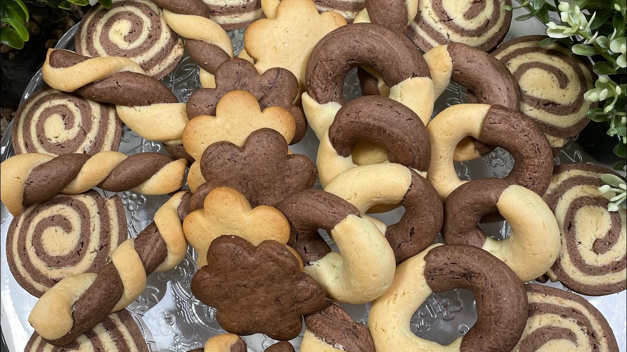 BISCOTTI BICOLORE SENZA BURRO #senzalattosio