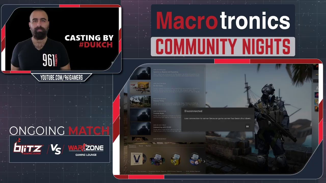 MACROTRONICS CSGO COMMUNITY NIGHTS - Warzone Gaming Lounge vs Blitz Gaming Lounge