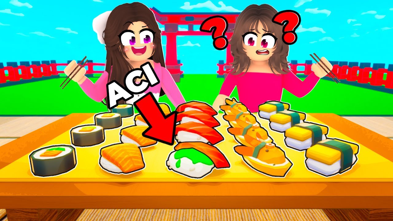 Kardeşimle Zehirli Sushi Oyunu Oynadık ! Roblox poison sushi