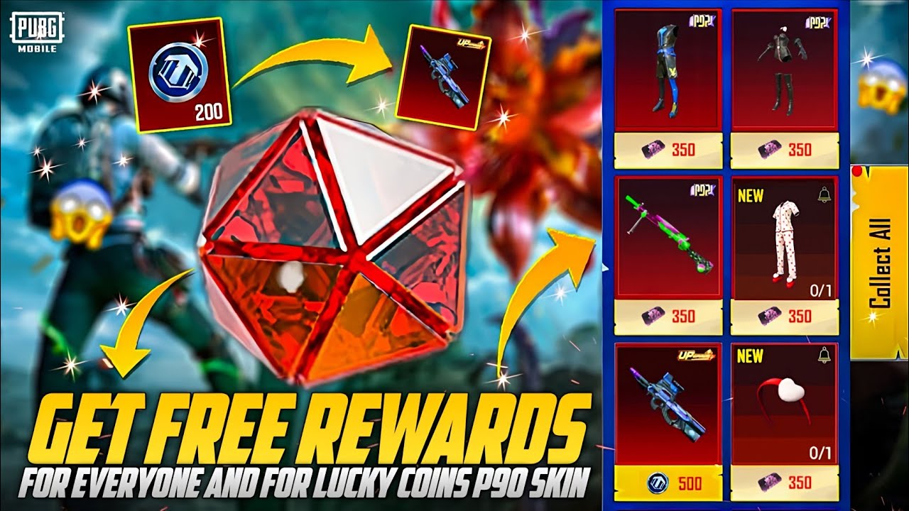 Get Free Rewards For Everyone | Get Free Mythic Emblem And Material | Get Free Outfits And P90 Skin