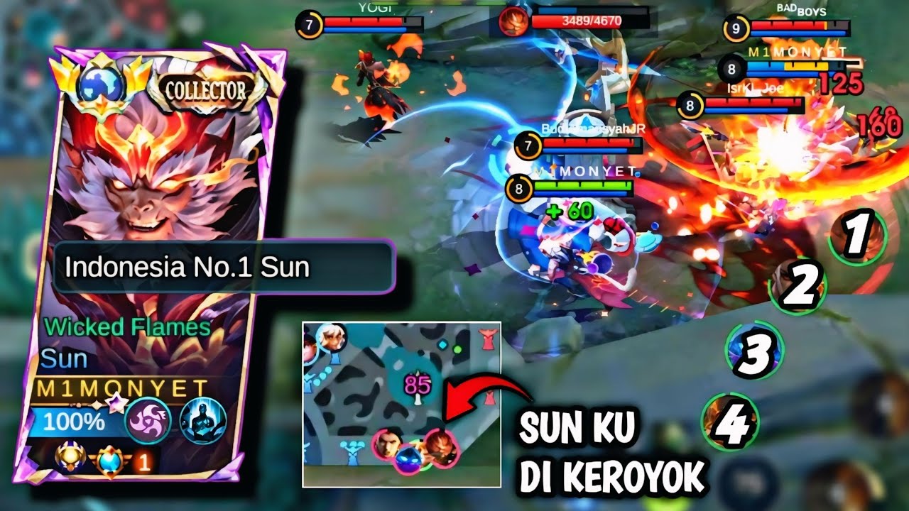 Butuh Dikeroyok 4 Orang agar SUN gw bisa Mati 😱 | build sun tersakit 2025 | MOBILE LEGENDS