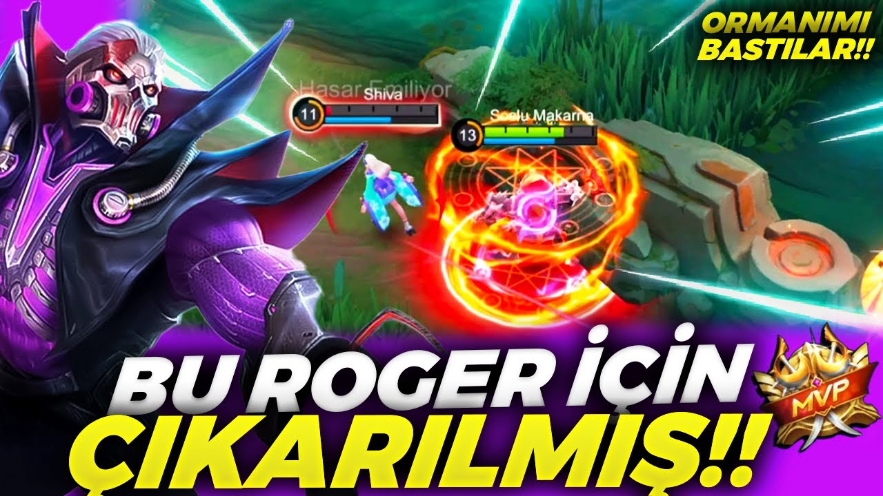 OYUN BAŞI MAVİMİ BASAN RAKİBİ ULUYARAK KOVALIYORUM Roger | Mobile Legends