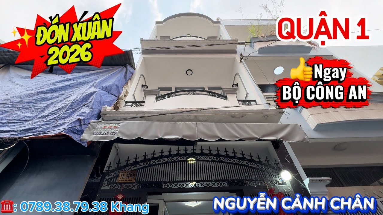 🏠Mới Quận 1 đúc 3Tầng❤️ĐÓN XUÂN 2026.✨Vị Trí OK cách Mặt Tiền 40m.💕Giá: 6 tỷ xTL☎️:#0789387938 Khang