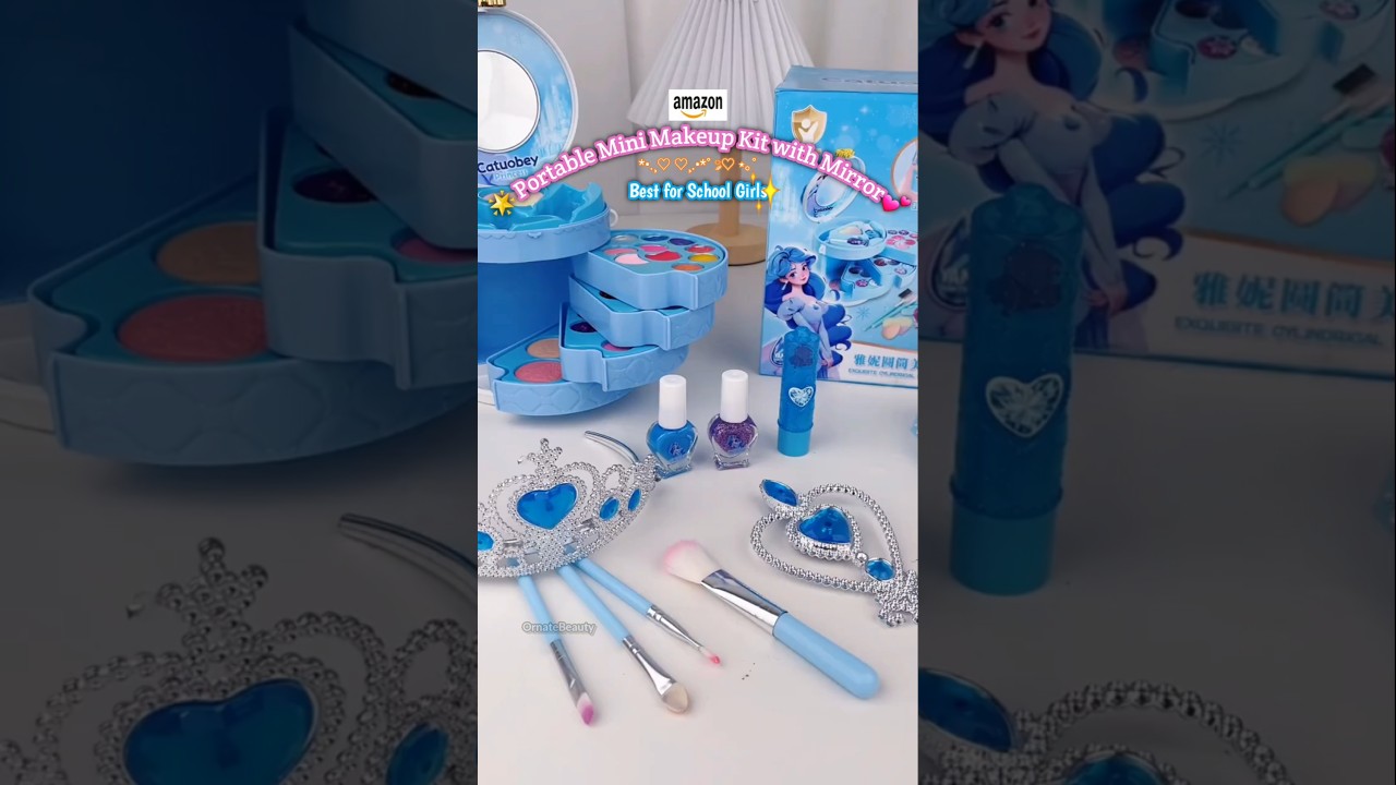 🎀Portable Lunch-Box Makeup Kit💙💜 | Comment 'Link' 🔗 🌟 #viralshort  #makeupkit #makeupshorts