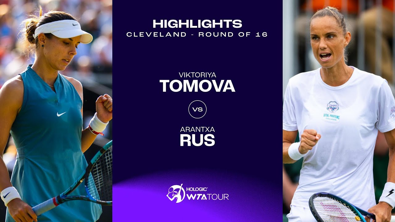 Viktoriya Tomova vs. Arantxa Rus | 2024 Cleveland Round of 16 | WTA Match Highlights
