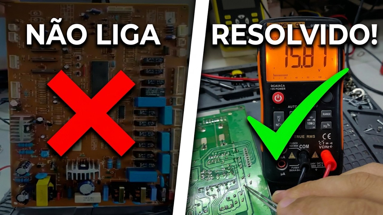 PLACA REFRIGERADOR SIDE BY SIDE ELETROLUX SEM LIGAR