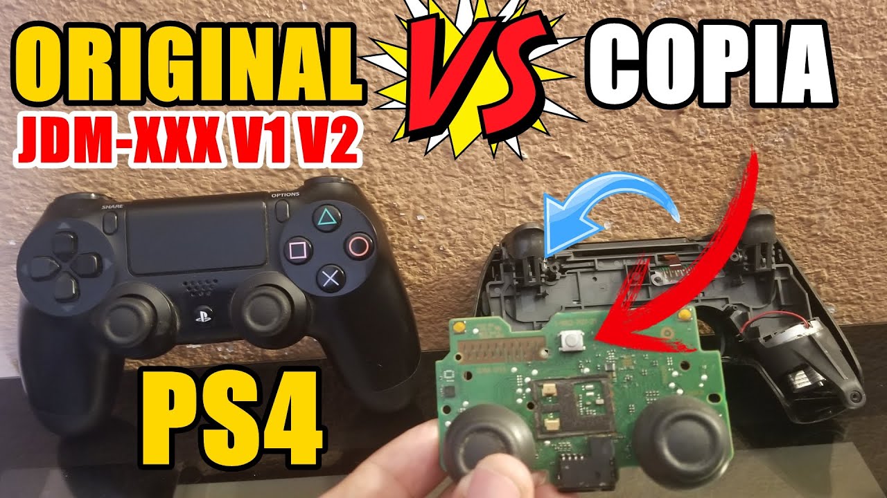 Como Identificar un Control de PS4 Original vs Generico y Su Generación (JDM-0XX) (V1 V2)