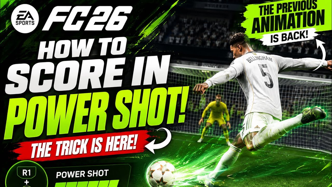     FC 26 POWER SHOT GLITCH? 😱 Score Every Shot With This Trick!