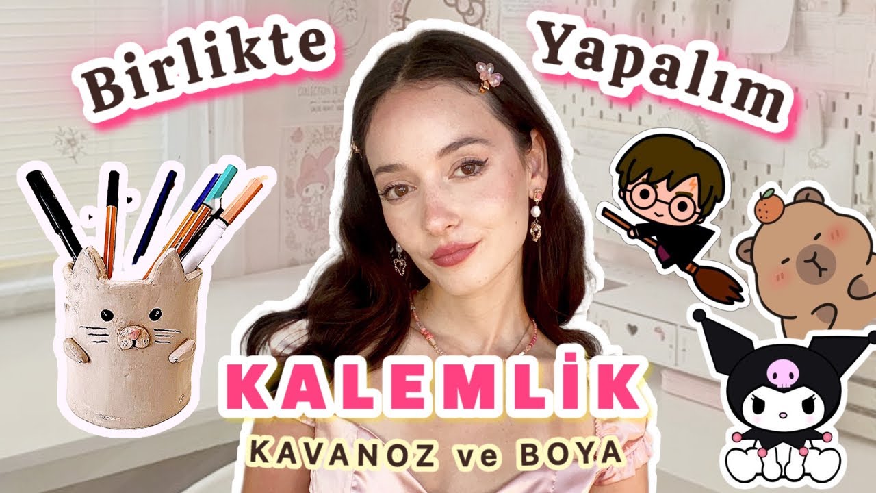 KOLAY ve SEVİMLİ KALEMLİK BİRLİKTE YAPALIM! ✏️🐰🎀