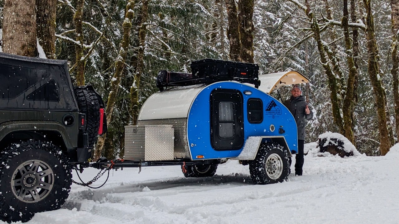 A Snowy & Rainy Winter Camping Trip | Our Campfire Sucked!