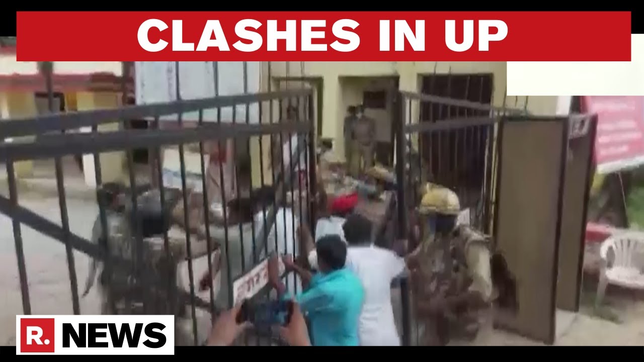 UP: BJP Workers & An Independent Candidate Clash While Filing Nomination For Polls