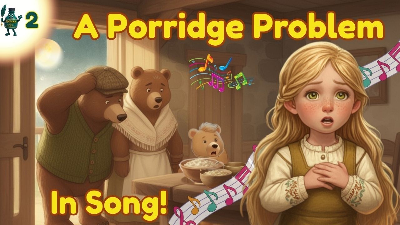Goldilocks and the Three Bears Song 🐻 Gentle Low-Stimulation Story | @AmpinksMagicBook