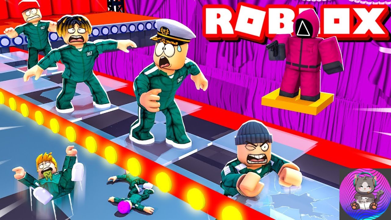 Cross the Glass Bridge in Roblox Squid Game! 😉