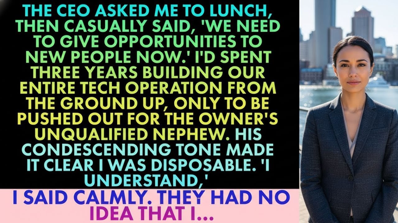 I Was Fired After 3 Years So The CEO's Nephew Could Take My Job - They Had No Idea I Held The Keys