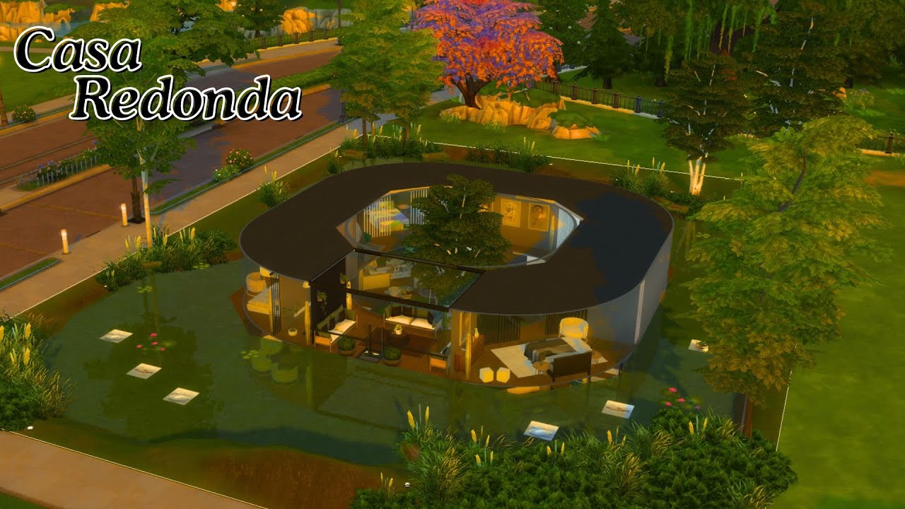 Fiz uma CASA REDONDA debaixo da água! |The sims 4 Speed Build