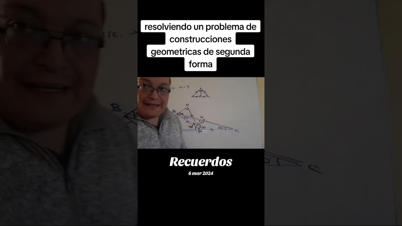 Resolviendo un ejercicio de construcciones geometricas por segunda forma 