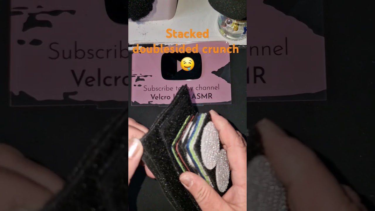 2700#asmr #stacked #velcro #doublesided #crunch #sticky #strong