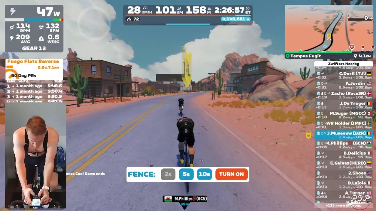 Zwift - Group ride 115 -  Flanders BZR's 