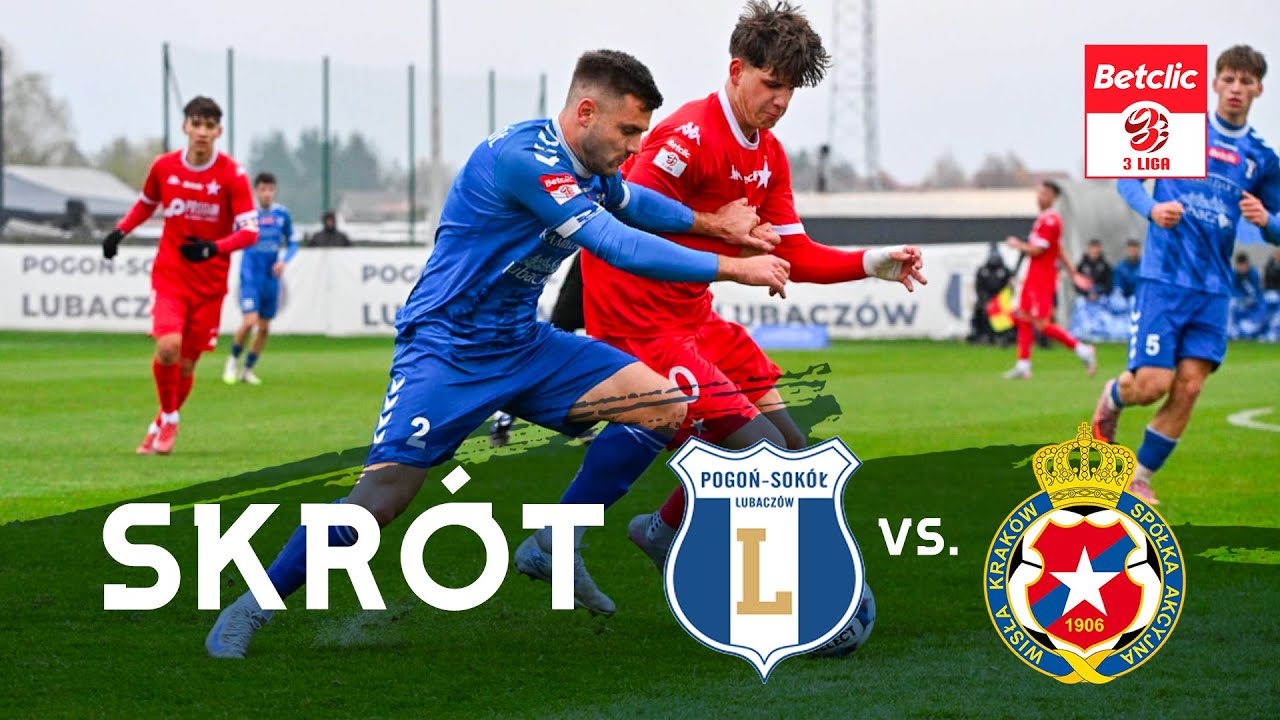 Pogoń-Sokół Lubaczów - Wisła II Kraków | SKRÓT | 16. KOLEJKA BETCLIC 3. LIGA 2025/2026