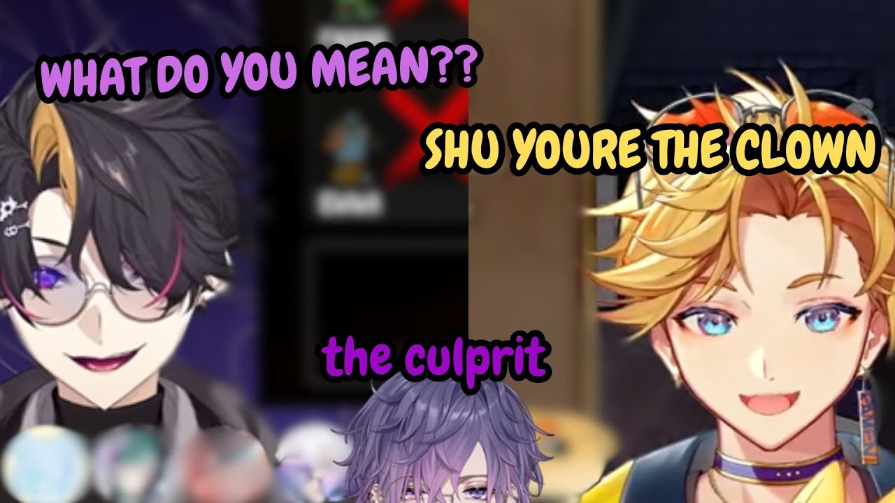 Uki confusing Wilson and Shu by making them both have party voice in goose goose duck