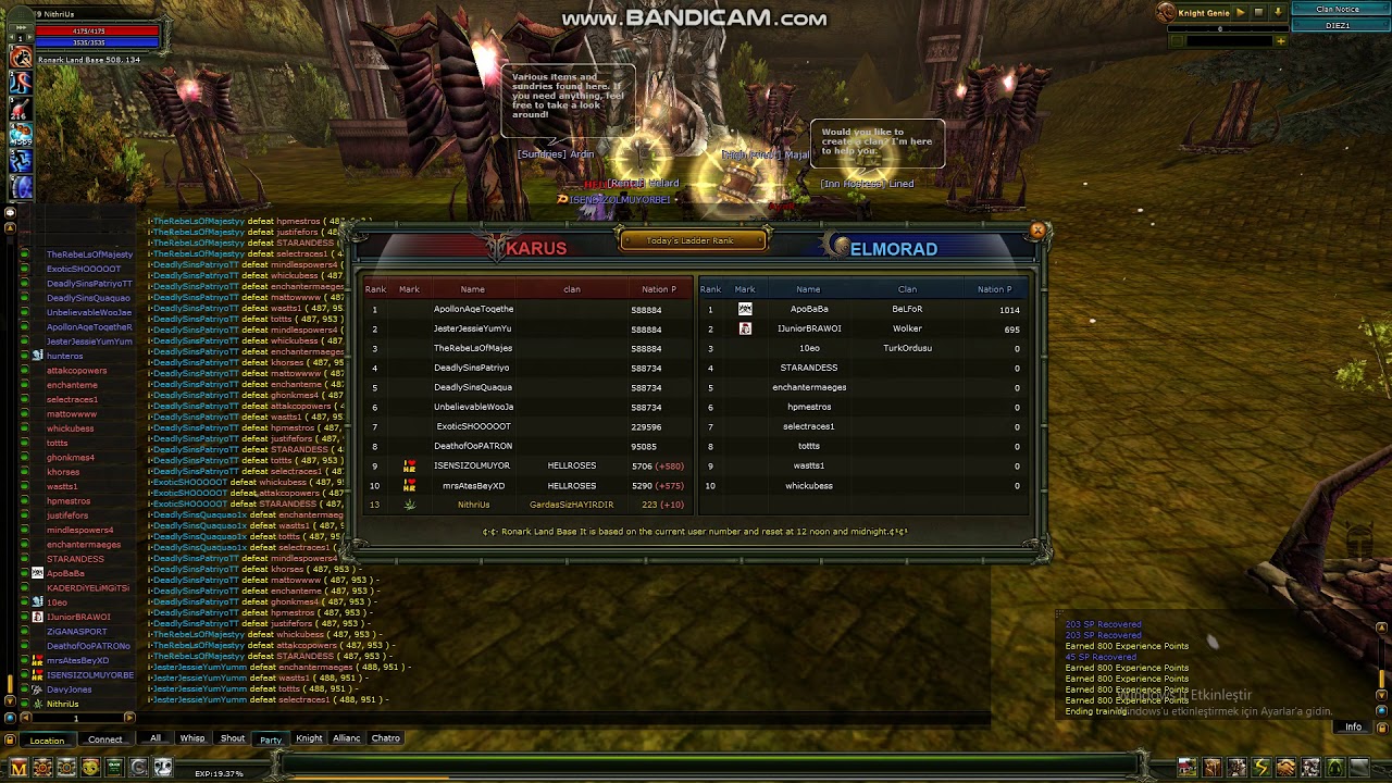 Knight Online Diez Ronarkland Base NPT yapılıyor !!!