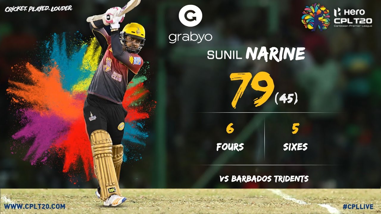 CPL LIVE | SUNIL NARINE 79 | #CPLLive #CricketPlayedLouder #SunilNarine #BiggestPartyInSport