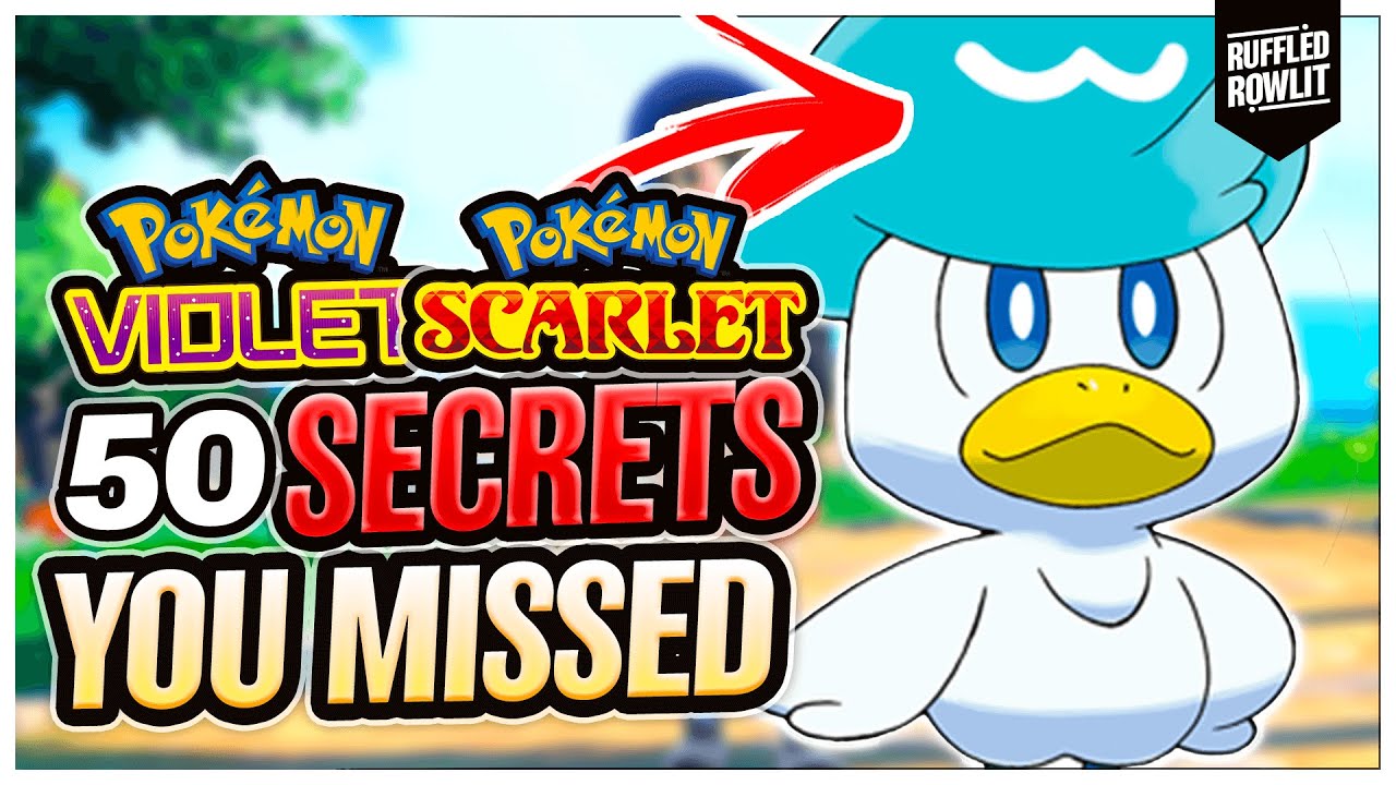 50 SECRETS & DETAILS in Pokemon Scarlet & Violet You MISSED!?