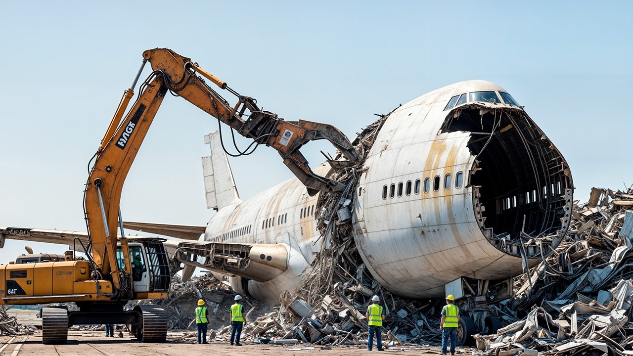 Comment on recycle un Boeing 747 ? (Démantèlement complet)
