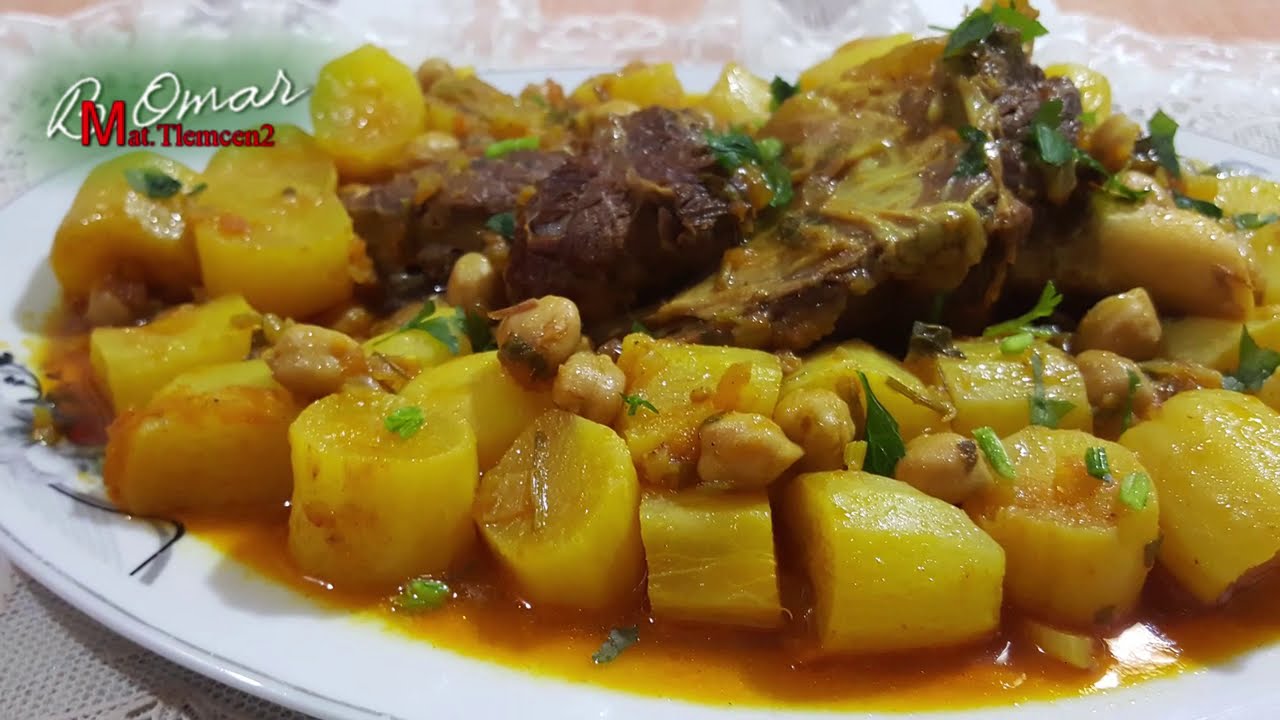 مطبخ تلمسان2 :وصفة اللفت الابيض باللحم الغنمي وصفة شتوية ولا اروع بنتها هايلة Navet blanc avec sauce