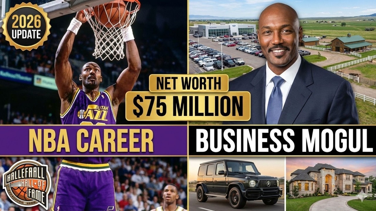 Karl Malone Net Worth: The Mailman’s $75M Business Empire & Luxury Lifestyle