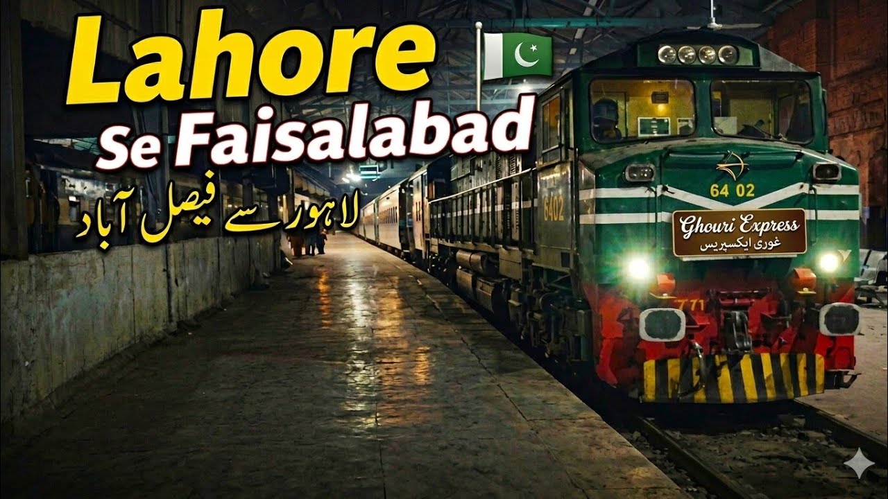 Lahore Junction Se Faisalabad Train Ka Zabardast Departure 🚆🔥 | Pakistan Railway
