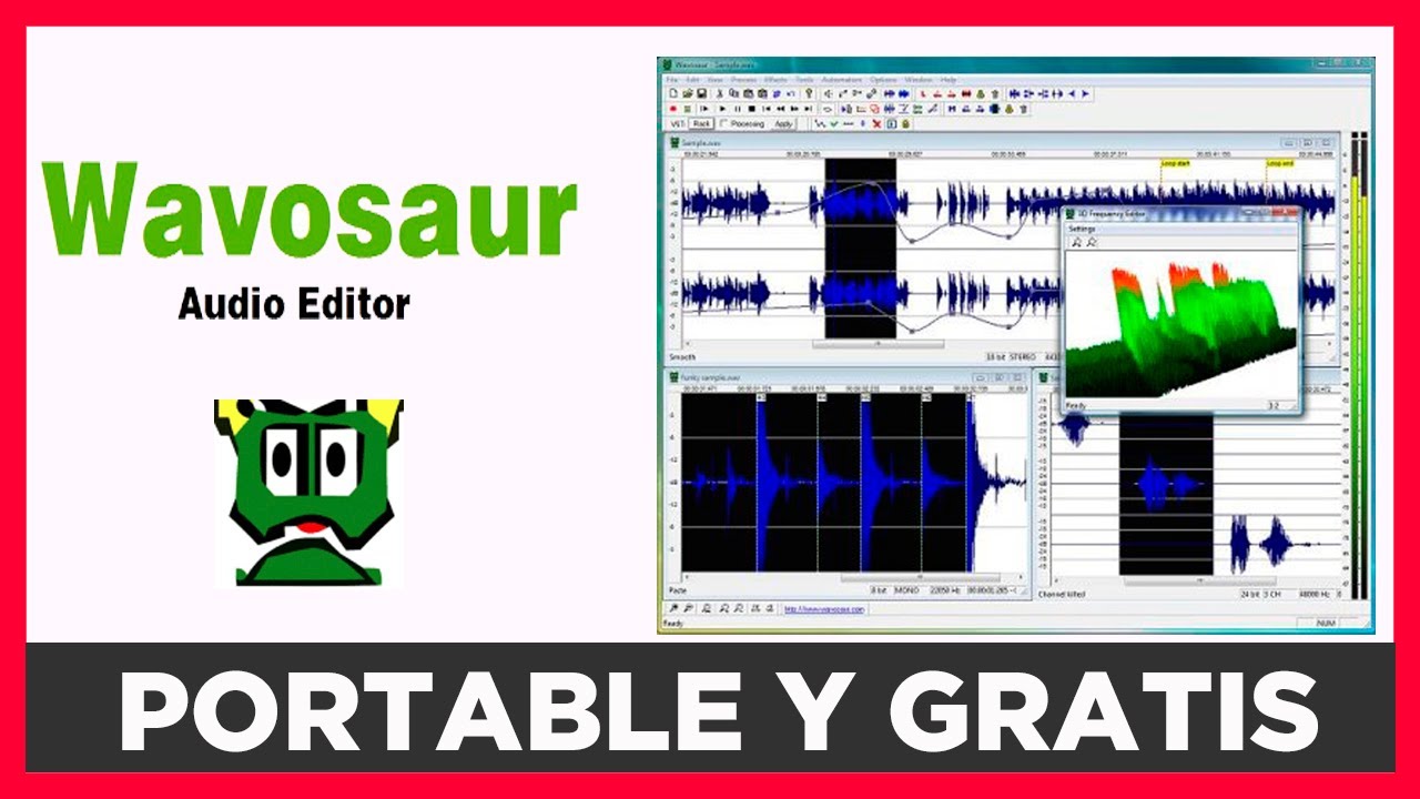 ✅EDITOR DE AUDIO Portable GRATIS para 💥Windows 32 y 64 bits💥 // 🔴EDITOR DE AUDIO para PENDRIVE🔴 2022