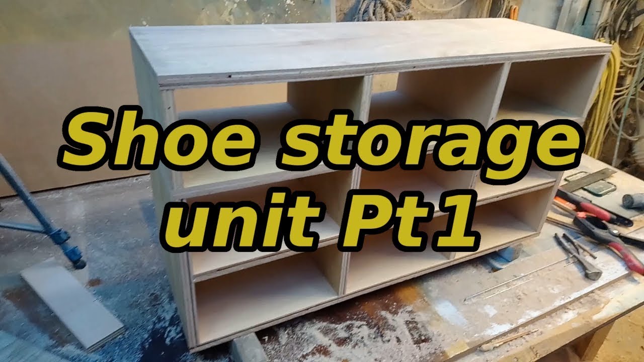 Pigeon hole shoe storage bench - Pt1 Finishing the hall floor & making the carcass