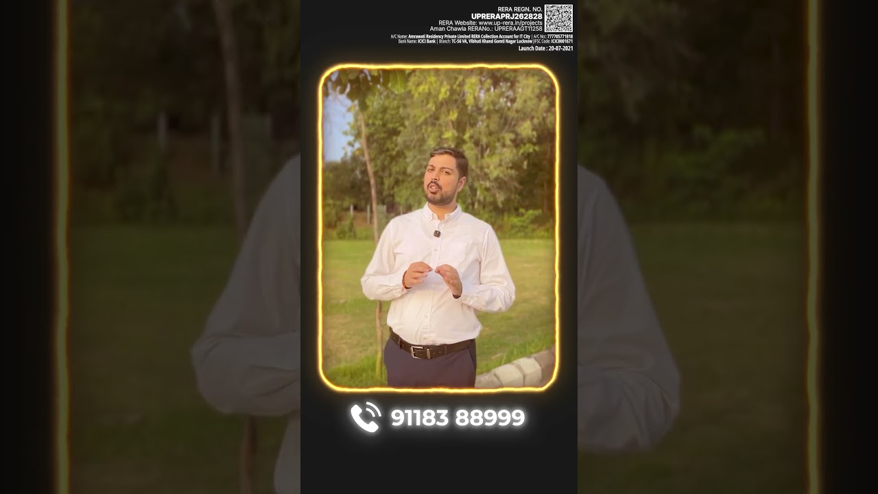 LDA Approved Plots in Lucknow | Amrawati IT City  2025| 9118388999