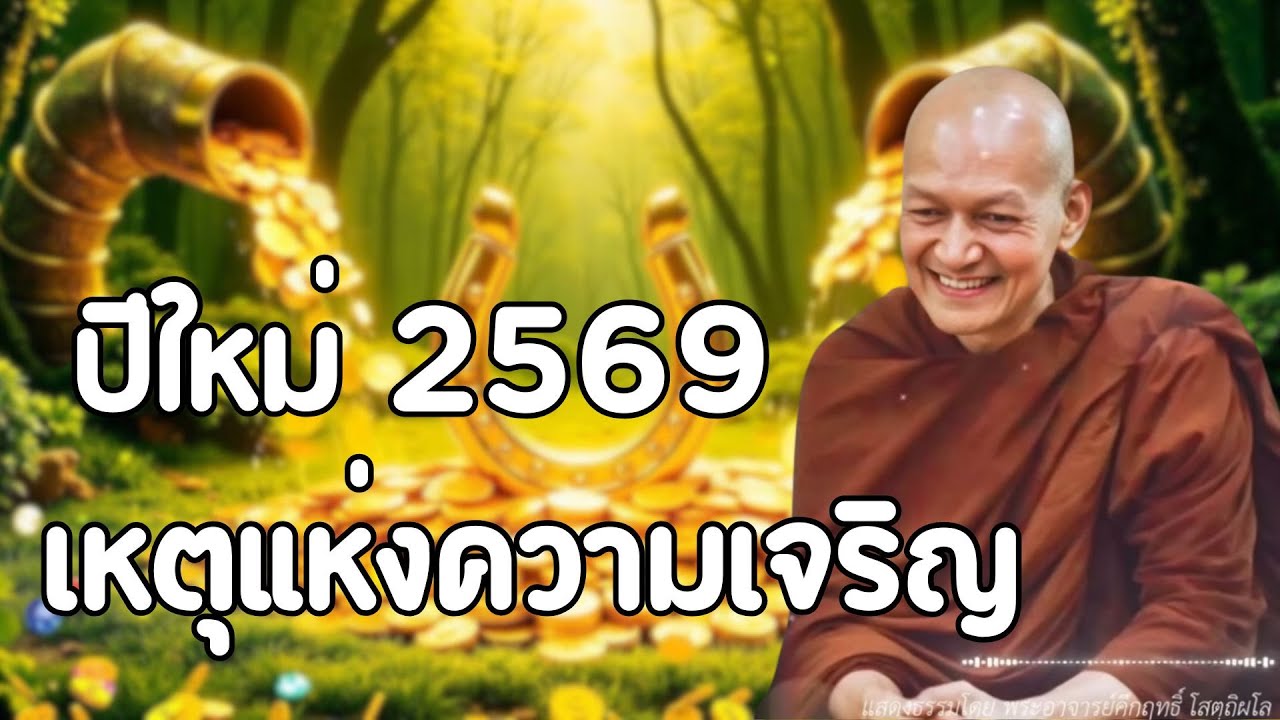 ฟังธรรมข้ามปี 2569 - หนทาง สู่ความมั่งคั่ง #พุทธวจน ! พระอาจารย์คึกฤทธิ์ โสตฺถิผโล #23