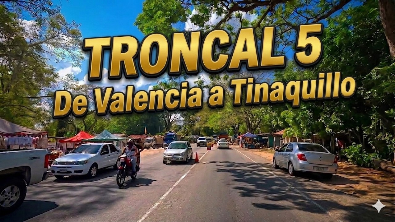 🛣️De Valencia a Tinaquillo: La Puerta de Entrada a Cojedes. (Troncal 5) | DRIVING TOUR | 4K. 🇻🇪