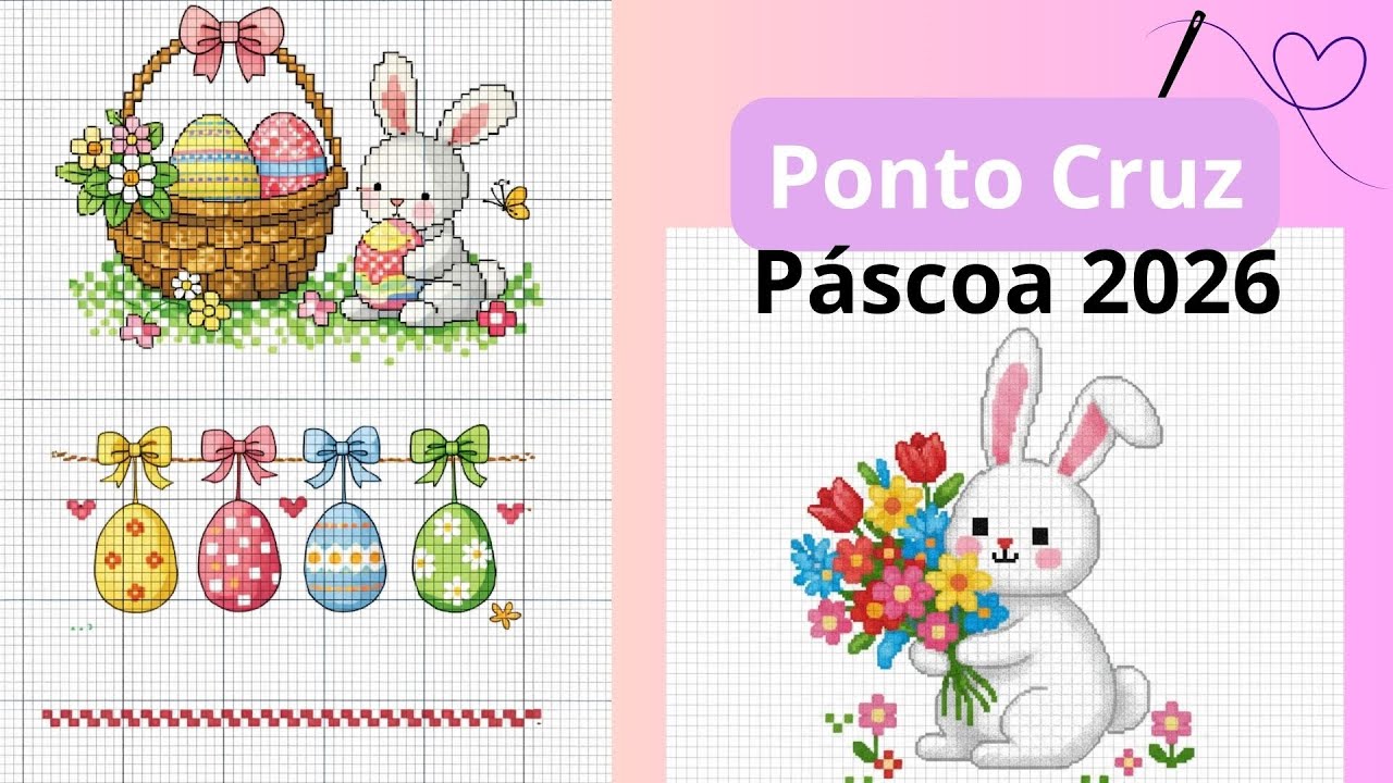 GRÁFICOS DE PONTO CRUZ PÁSCOA COELHO