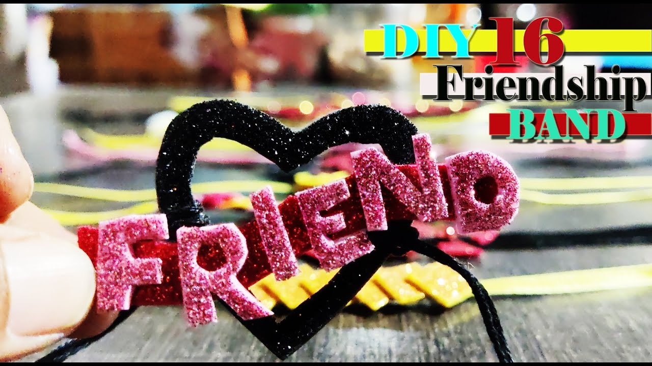 Easy friendship band for best friend l DIY Friendship day band at home l 16 easy friendship band