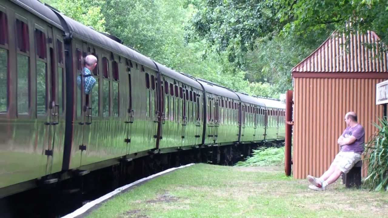 Stanier Mogul 42968 Halted @ Level Crossing After Bewdley On The SVR