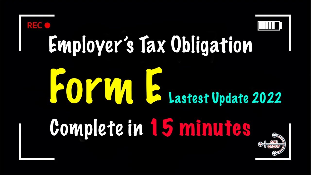 Form E is just SIMPLE to complete.